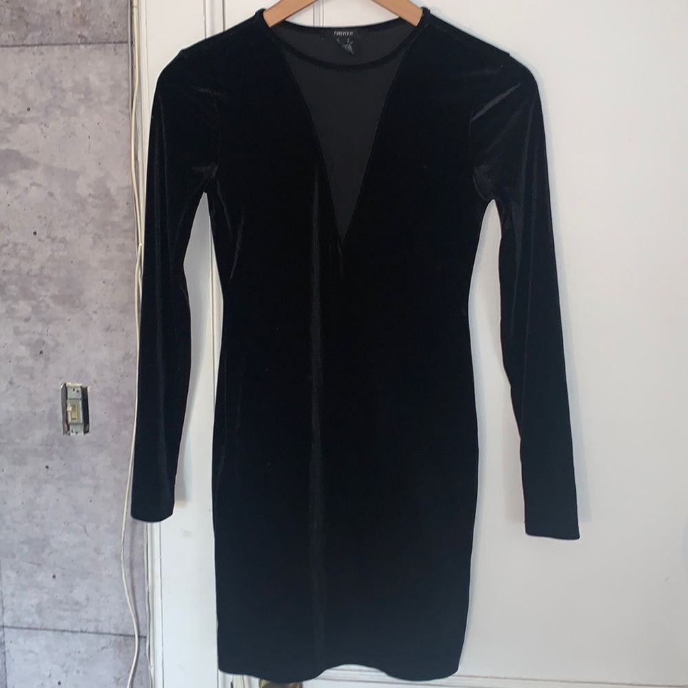 Velvet Long Sleeve Dress